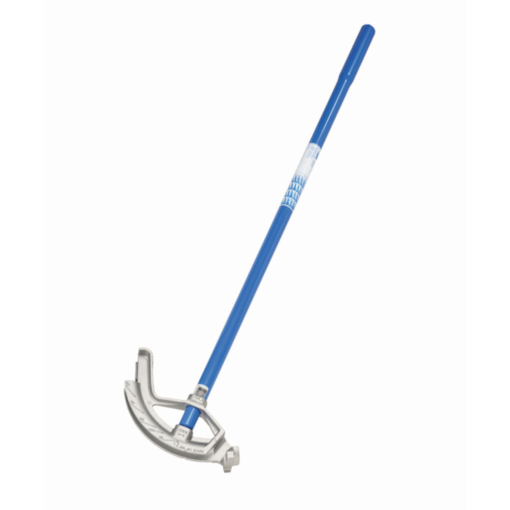 IDEAL, Aluminum Bender w/Handle 3/4? EMT, Lightweight aluminum construction, Bender head is heat-treated, Raised markings are cast into the bender head, Non-slip design, Baked-on blue enamel finish on the handle, 74-047